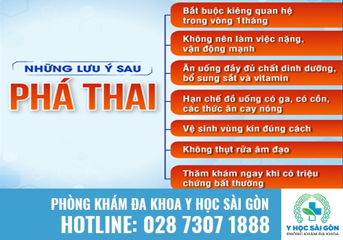 Sau phá thai cần lưu ý gì?